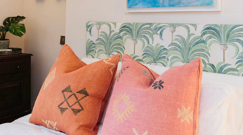 An easy DIY on how to reupholster a headboard