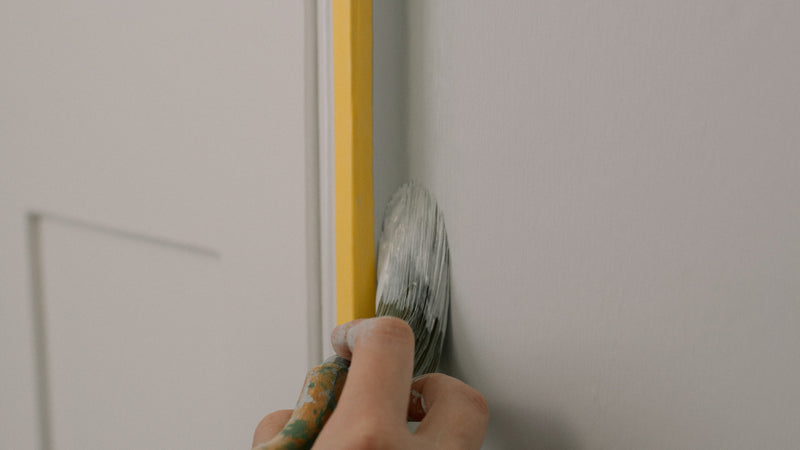 Person cutting in when painting