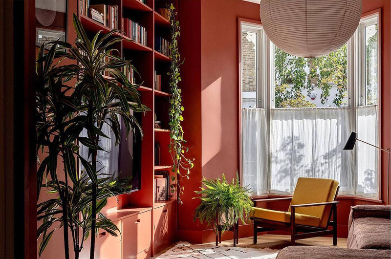 Living room in Lick Red 03 paint