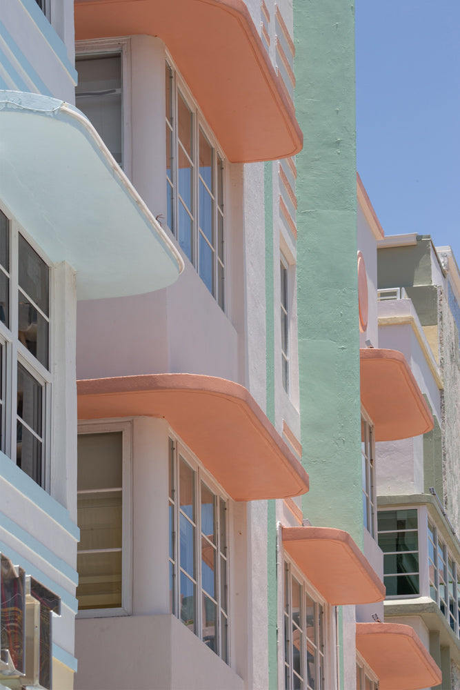 Lick home interior inspiration Miami art deco style pastel buildings