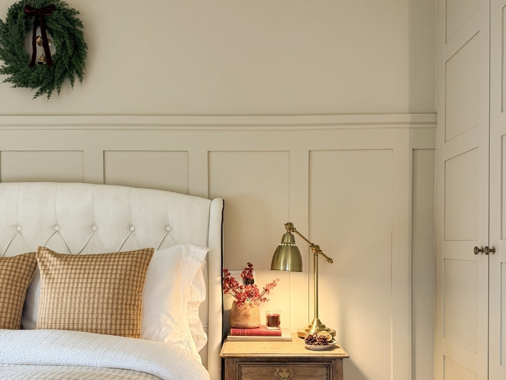 Festive bedroom in Beige 03