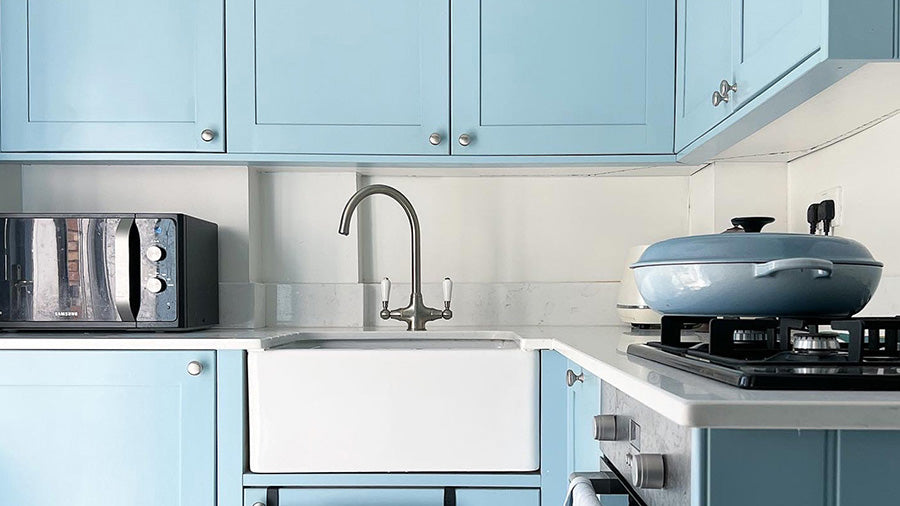 Kitchen in Lick Blue 04 paint